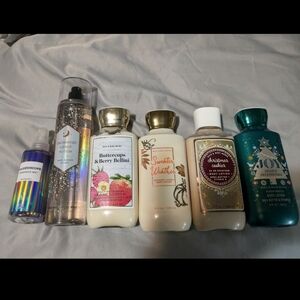 Bath and body works bundle of lotions and body spray